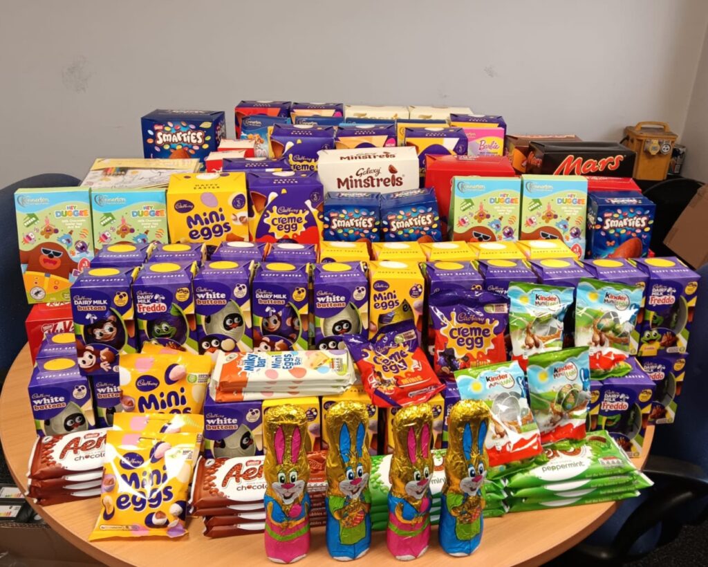 Easter egg donations in the North East