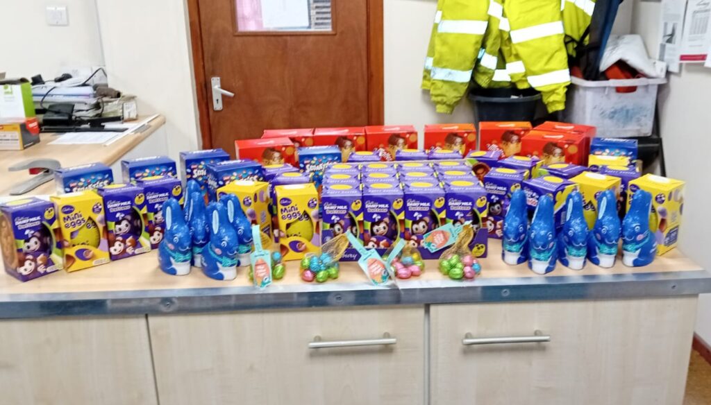 Easter egg donations for local Northampton food bank